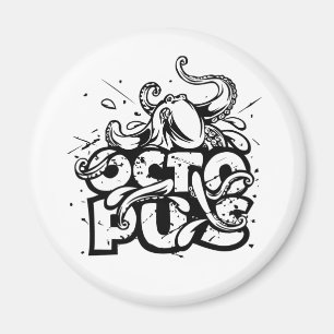 Paul The Octopus Zeichnend Magnet