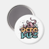 Paul The Octopus Zeichnend Magnet (Vorderseite/Rückseite)
