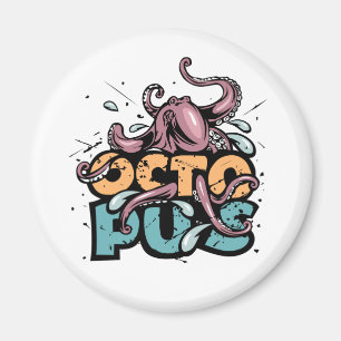 Paul The Octopus Zeichnend Magnet