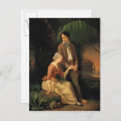 Paul und Virginie Postkarte (Vorne/Hinten)