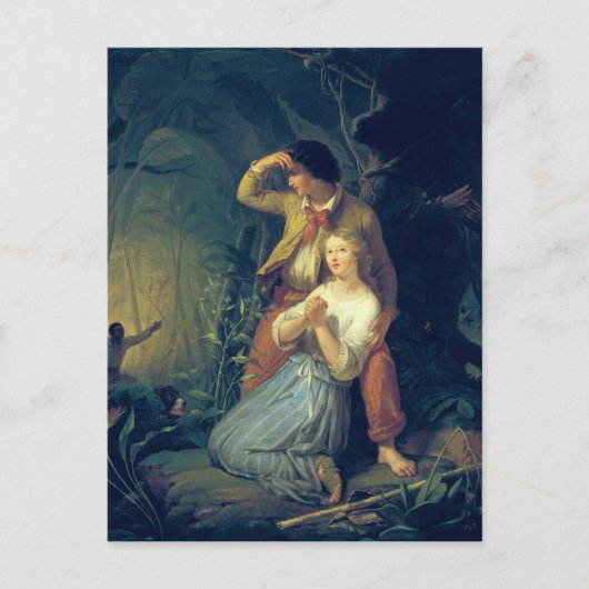 Paul und Virginie Postkarte (Vorderseite)