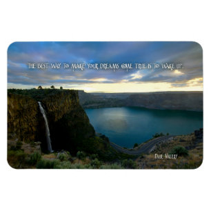 Paul Valery Inspirational Zitat "Weck nach oben" f Magnet