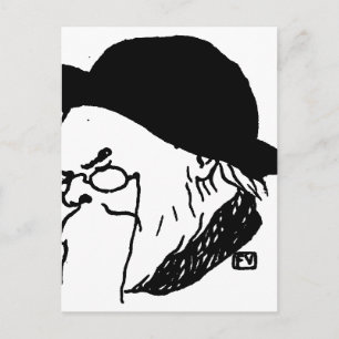 Paul Verlaine, französischer Dichter von Le Livre Postkarte