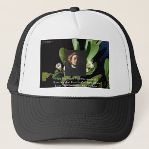 Paul Verlaine "Obst/Blume" Liebe Zitat Geschenke u Truckerkappe