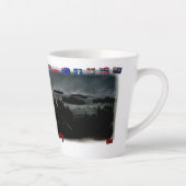 Paul Verlaine's Poem on a White Ceramic Coffee Milchtasse (Rechts)