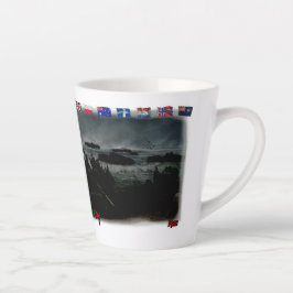 Paul Verlaine's Poem on a White Ceramic Coffee Milchtasse