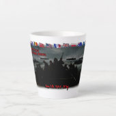 Paul Verlaine's Poem on a White Ceramic Coffee Milchtasse (Vorderseite)