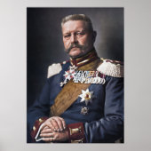 Paul von Hindenburg 1914 Colorized Poster (Vorne)