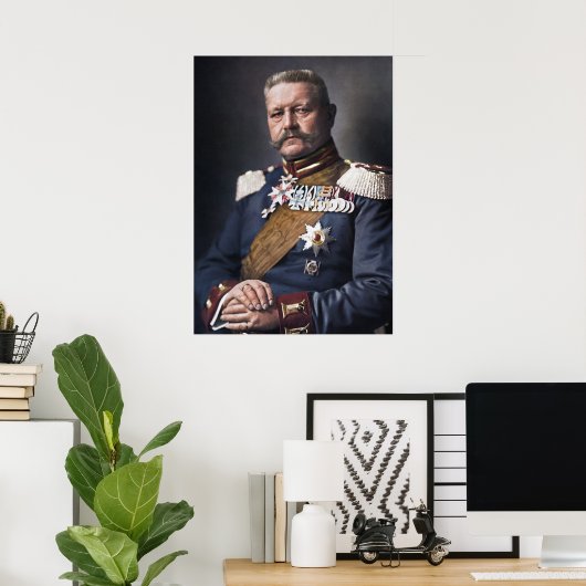 Paul von Hindenburg 1914 Colorized Poster (Heimbüro)