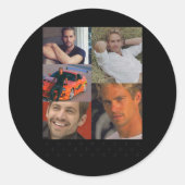 Paul Walker Collage Sticker (Vorderseite)