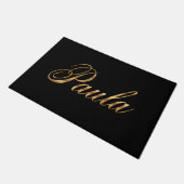 Paula gold Design Lettering Türmatte (Schrägansicht)