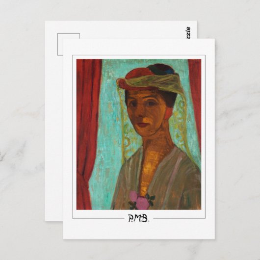 Paula Modersohn-Becker #10 - Fine Art Postkarte (Vorne/Hinten)