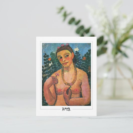 Paula Modersohn-Becker #183 - Fine Art Postkarte (Stehend Vorderseite)
