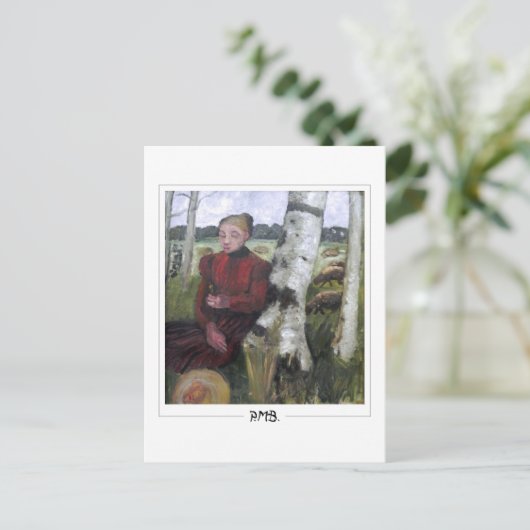 Paula Modersohn-Becker #39 - Fine Art Postkarte (Stehend Vorderseite)