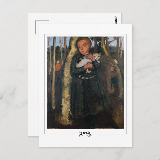 Paula Modersohn-Becker #4 - Fine Art Postkarte (Vorne/Hinten)