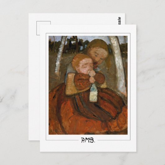 Paula Modersohn-Becker #5 - Fine Art Postkarte (Vorne/Hinten)