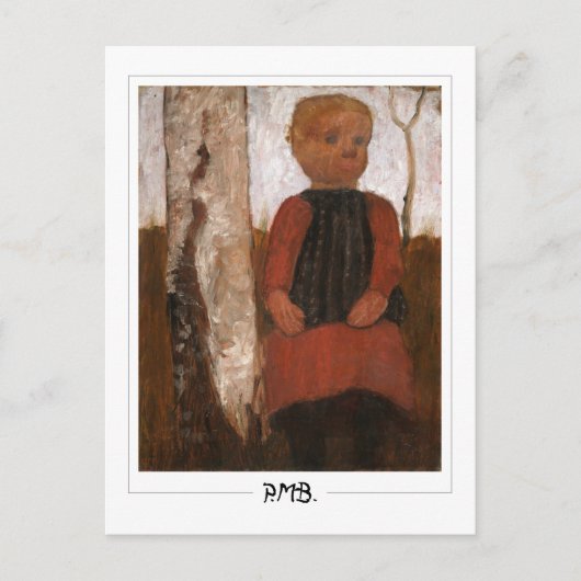 Paula Modersohn-Becker #7 - Fine Art Postkarte (Vorderseite)