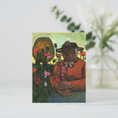 Paula Modersohn-Becker - Alte Frau im Garten Postkarte (Stehend Vorderseite)