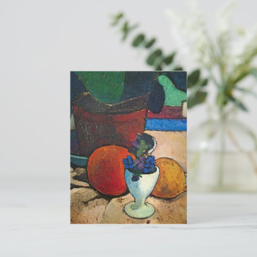 Paula Modersohn-Becker - Stillleben mit Zitrone Postkarte (Stehend Vorderseite)