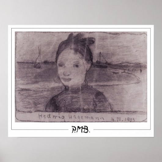 Paula Modersohn-Becker Zedign Art Poster #137 (Vorne)