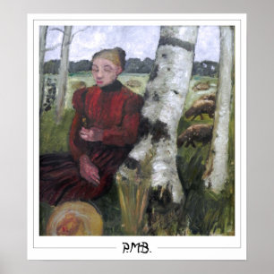 Paula Modersohn-Becker Zedign Art Poster #39
