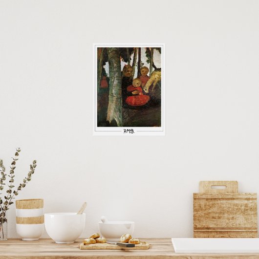 Paula Modersohn-Becker Zedign Art Poster #75 (Küche)