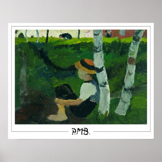 Paula Modersohn-Becker Zedign Art Poster #9 (Vorne)