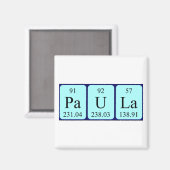 Paula Periodenmagnet Magnet (Vorderseite/Rückseite)