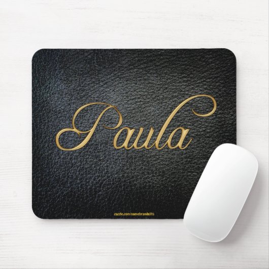 PAULA Personalisiert Lederlook Mousepad (Mit Mouse)