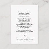 Paula Vielen Dank, dass Sie die Empfang Card Begleitkarte (Vorderseite)