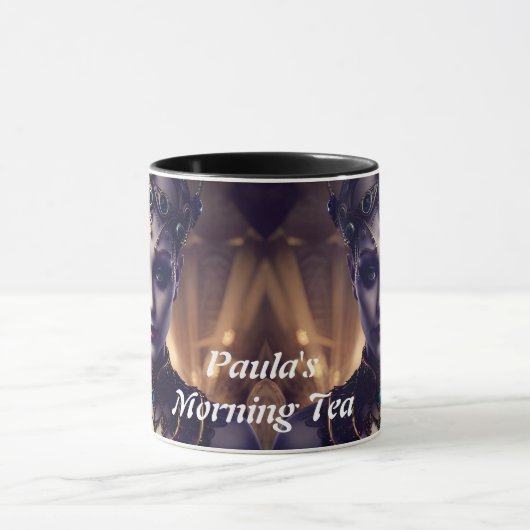 Paulas Morgen-Tee Personalisiert anpassbar Tasse (Zentrum)