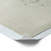 Paulette Reading sitzt auf ihrem Spielzeughund Poster (Ecke)