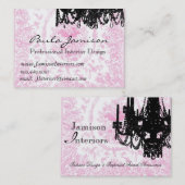 PauletteParis Leuchter und Toile Visitenkarten Visitenkarte (Vorne/Hinten)