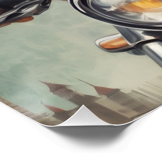 Paulie der Spitz Poster (Ecke)