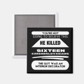 Paulie Walnut Zitat Magnet (Vorderseite/Rückseite)