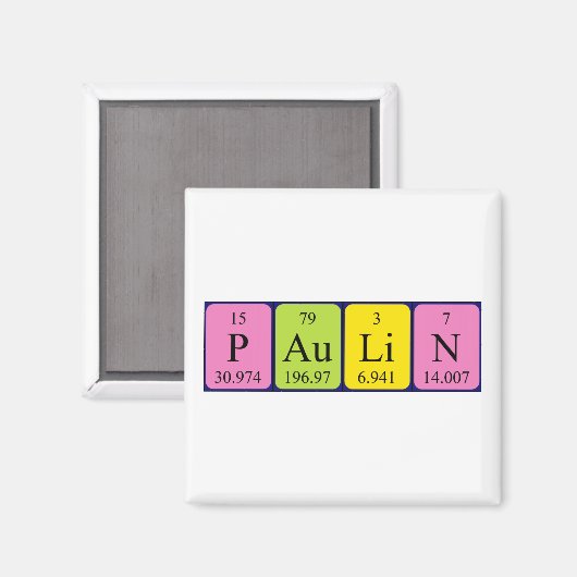 Paulin-Periodenmagnet Magnet (Vorderseite/Rückseite)