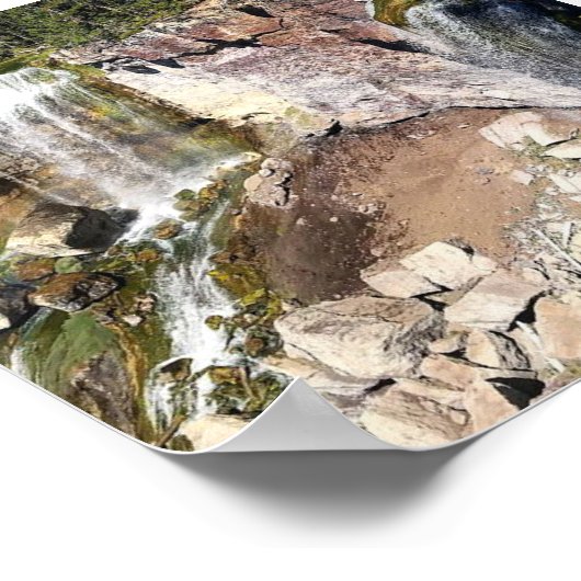 Paulina Creek Falls Poster (Ecke)