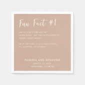 Paulina Moderne Tan Einfache Hochzeit Serviette (Vorderseite)