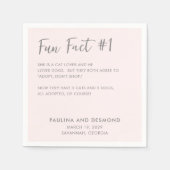 Paulina Modernes Soft Pink Einfache Elegante Hochz Serviette (Vorderseite)