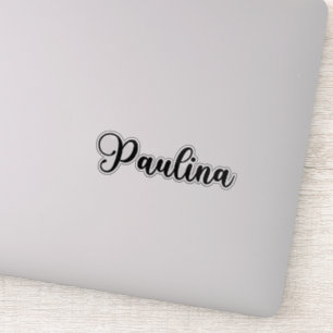 Paulina Name - Handgeschriebene Kalligrafie Aufkleber