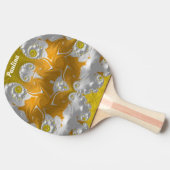 PAULINA ~ SUN STREAK~ Yellow Gold White 3D ~ Tischtennis Schläger (Seitenansicht)