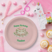 PAULINA ~ VINTAGER GEBURTSTAGSKAKE ~ PAPPTELLER (Party)
