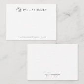 Pauline Benjes White Package Beilage Karte (Vorne/Hinten)