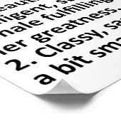 Pauline Definition Personalisierter Name Lustiges Poster (Ecke)