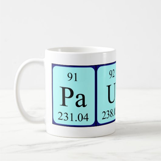 Paulino Periodenname Tasse (Links)