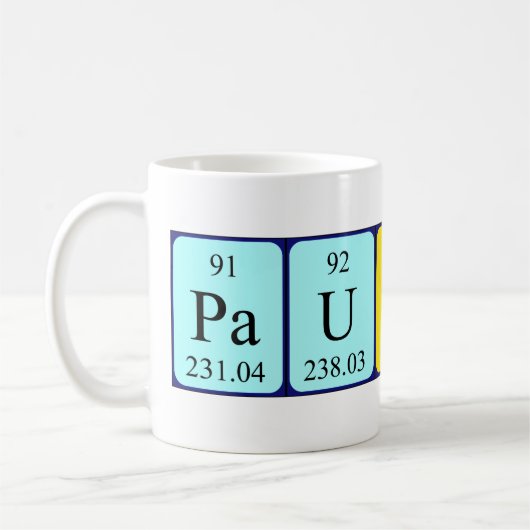Paulino Periodenname Tasse (Links)