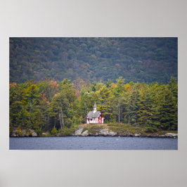 Paulist Chapel on Lake George, New York Poster
