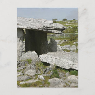 Paulnabrone Tombs Dolmens Burren Rocks Slabs Postkarte