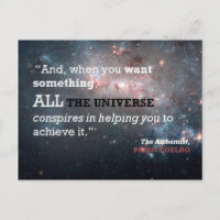 Paulo Coelho Das Alchemist Zitat, das ganze Univer