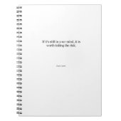 Paulo Coelho-Zitat Notizblock (Vorderseite)